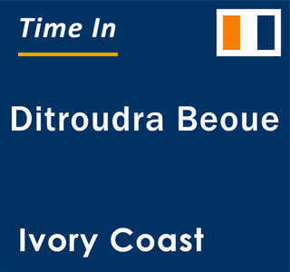 Current local time in Ditroudra Beoue, Ivory Coast