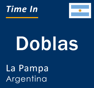 Current local time in Doblas, La Pampa, Argentina