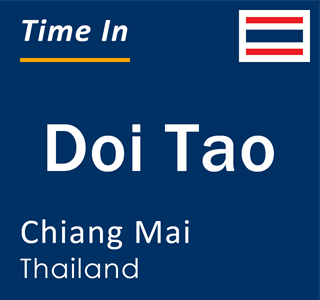 Current local time in Doi Tao, Chiang Mai, Thailand