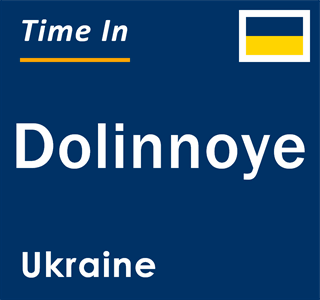 Current local time in Dolinnoye, Ukraine