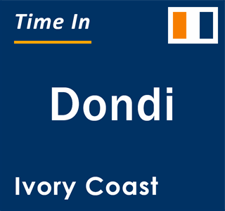 Current local time in Dondi, Ivory Coast