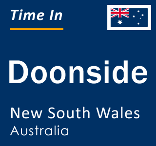 Current local time in Doonside, New South Wales, Australia