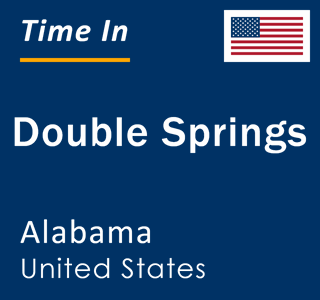 Current local time in Double Springs, Alabama, United States