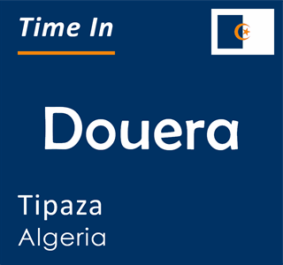 Current time in Douera, Tipaza, Algeria