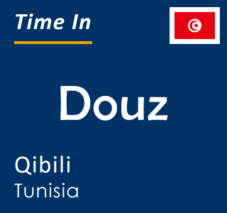 Current time in Douz, Qibili, Tunisia