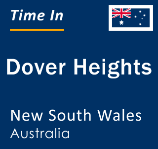 Current local time in Dover Heights, New South Wales, Australia