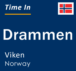 Current local time in Drammen, Viken, Norway