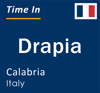 Current local time in Drapia, Calabria, Italy