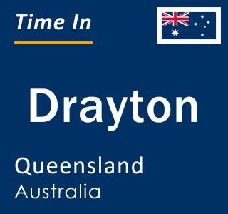 Current local time in Drayton, Queensland, Australia