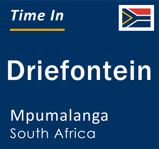 Current local time in Driefontein, Mpumalanga, South Africa