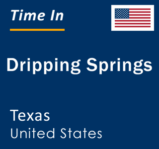 Current local time in Dripping Springs, Texas, United States