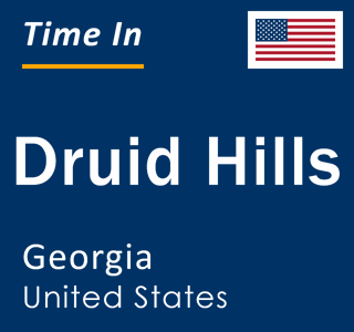 Current local time in Druid Hills, Georgia, United States