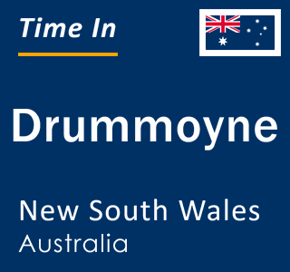 Current local time in Drummoyne, New South Wales, Australia