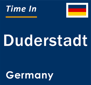 Current local time in Duderstadt, Germany