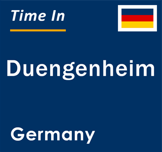 Current local time in Duengenheim, Germany