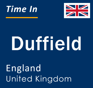 Current local time in Duffield, England, United Kingdom