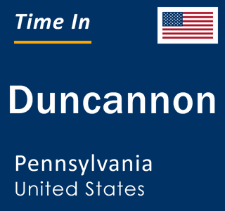 Current local time in Duncannon, Pennsylvania, United States
