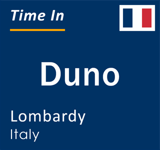 Current local time in Duno, Lombardy, Italy