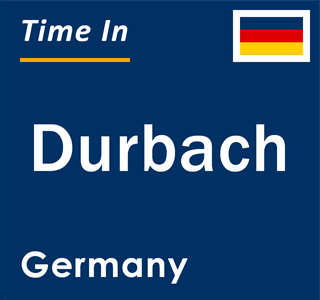 Current local time in Durbach, Germany