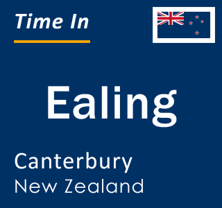 Current local time in Ealing, Canterbury, New Zealand