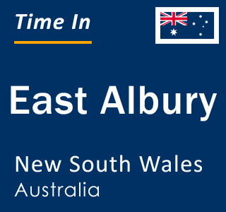 Current local time in East Albury, New South Wales, Australia