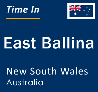 Current local time in East Ballina, New South Wales, Australia