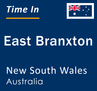 Current local time in East Branxton, New South Wales, Australia