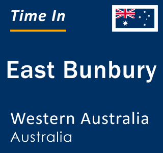 Current local time in East Bunbury, Western Australia, Australia