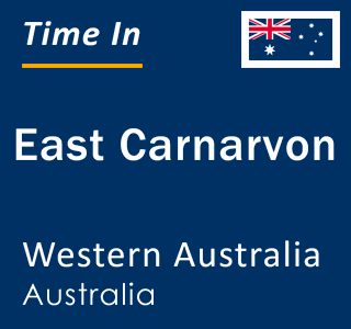 Current local time in East Carnarvon, Western Australia, Australia