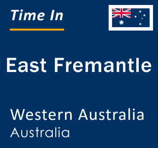 Current local time in East Fremantle, Western Australia, Australia