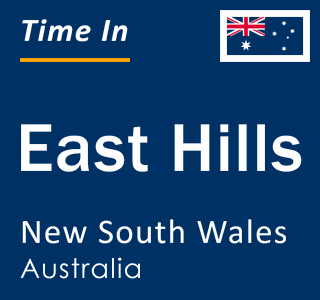 Current local time in East Hills, New South Wales, Australia