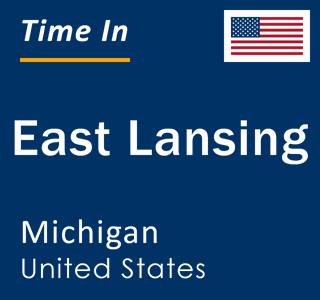 Current local time in East Lansing, Michigan, United States
