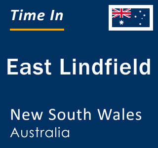 Current local time in East Lindfield, New South Wales, Australia