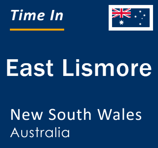 Current local time in East Lismore, New South Wales, Australia