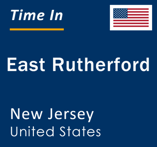 Current local time in East Rutherford, New Jersey, United States