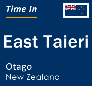 Current local time in East Taieri, Otago, New Zealand