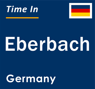 Current local time in Eberbach, Germany