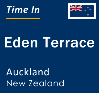 Current local time in Eden Terrace, Auckland, New Zealand