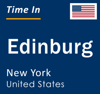 Current local time in Edinburg, New York, United States