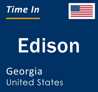 Current local time in Edison, Georgia, United States