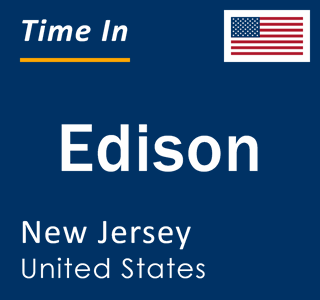Current time in Edison, New Jersey, United States
