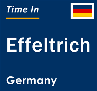 Current local time in Effeltrich, Germany