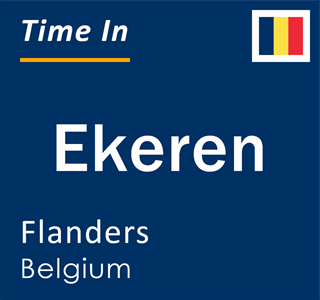 Current local time in Ekeren, Flanders, Belgium