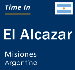 Current local time in El Alcazar, Misiones, Argentina