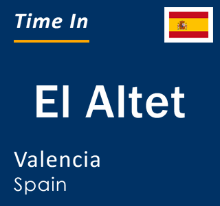 Current local time in El Altet, Valencia, Spain