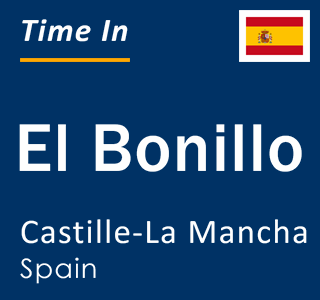 Current local time in El Bonillo, Castille-La Mancha, Spain