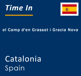 Current local time in el Camp d'en Grassot i Gracia Nova, Catalonia, Spain