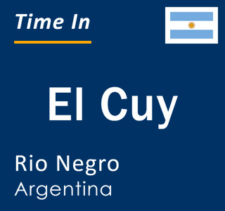 Current local time in El Cuy, Rio Negro, Argentina