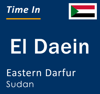 Current time in El Daein, Eastern Darfur, Sudan