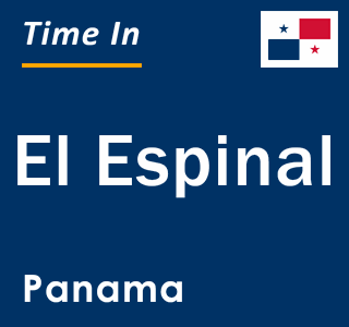 Current local time in El Espinal, Panama